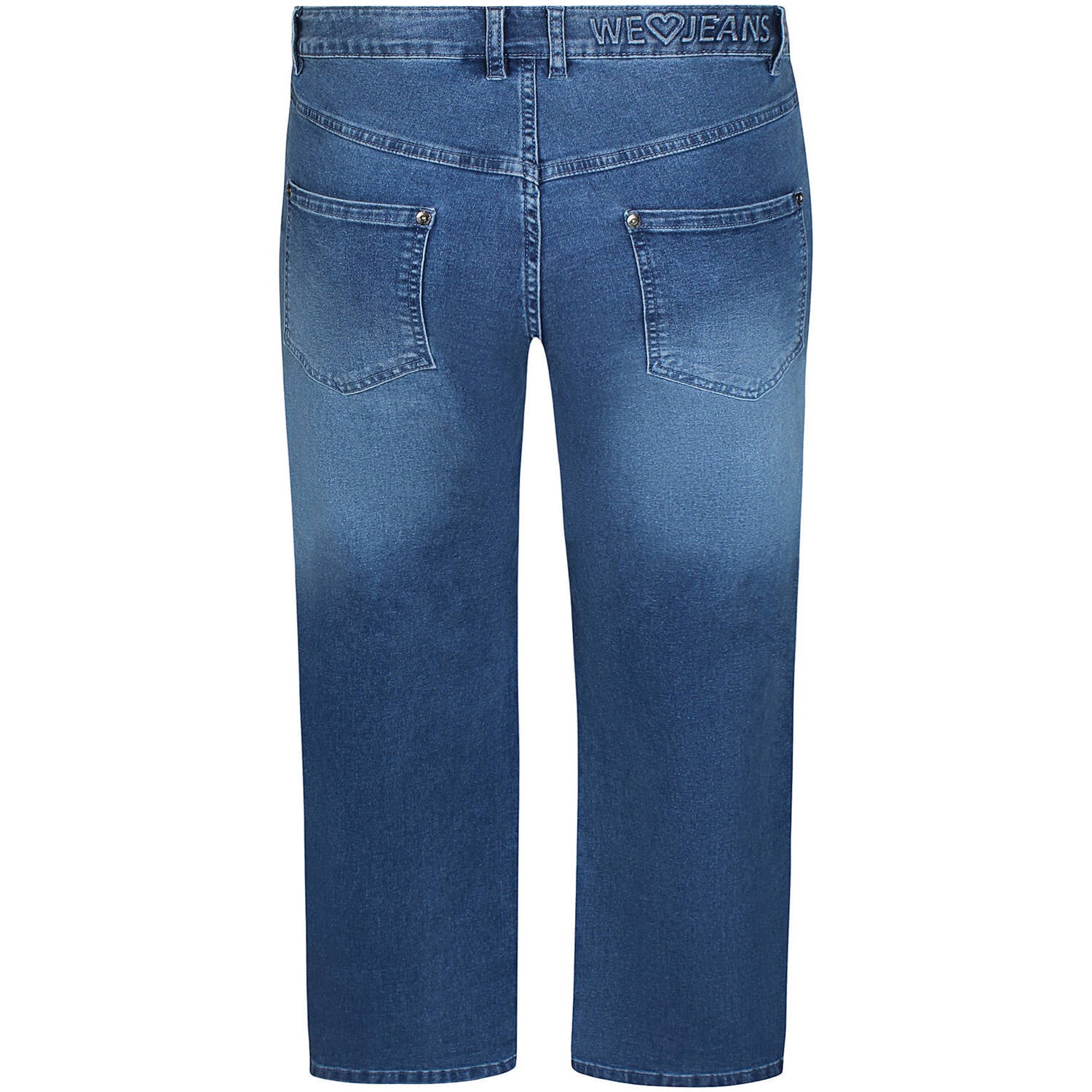 Zhenzi Plus Size straight leg jeans mediumblauw