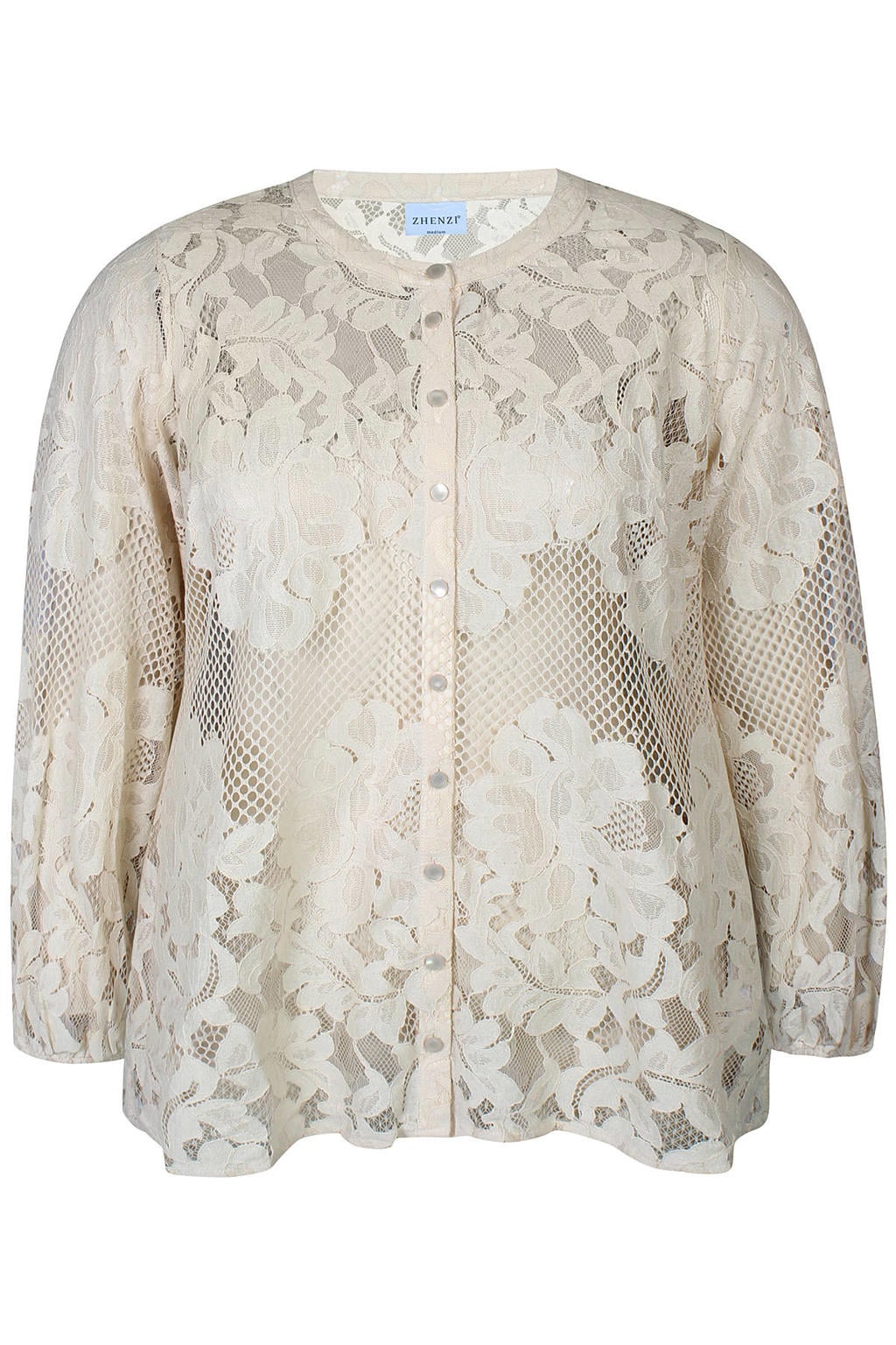 Zhenzi Plus Size blouse - ecru