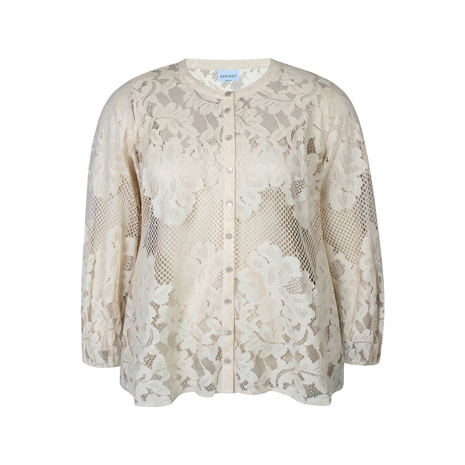 Zhenzi Plus Size blouse ecru