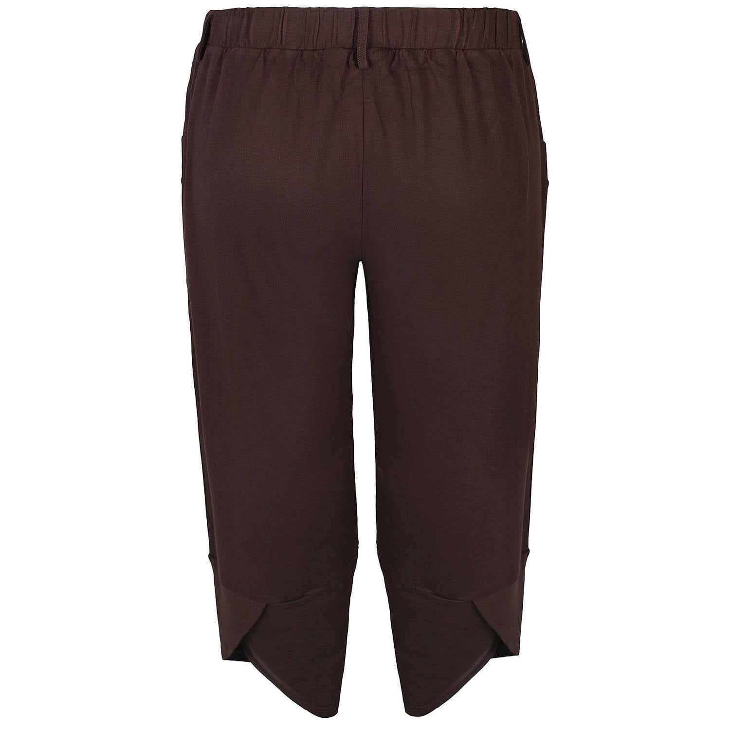 Zhenzi Plus Size barrel broek zwart