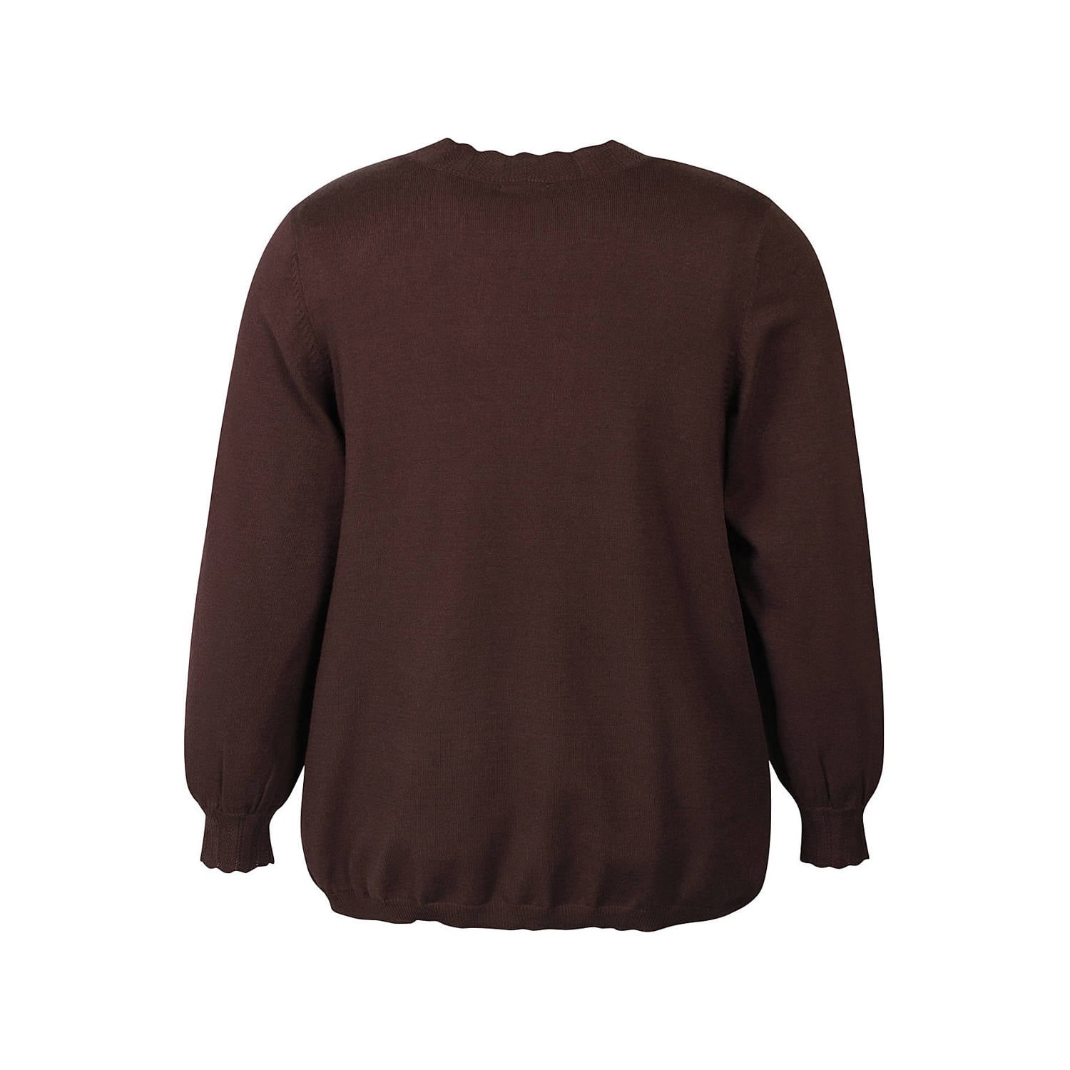 Zhenzi Plus Size pullover bruin