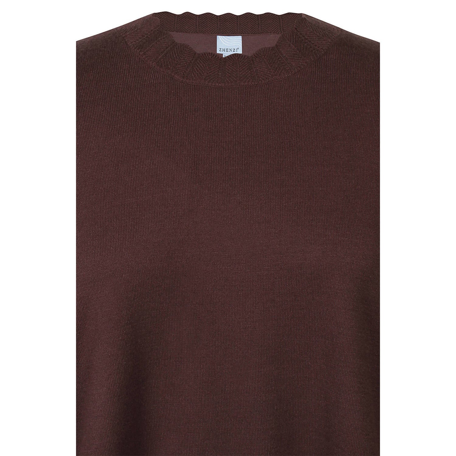 Zhenzi Plus Size pullover bruin