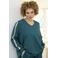 Zhenzi Plus Size sweater - petrol