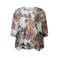 Zhenzi Plus Size gebloemde trui - bruin