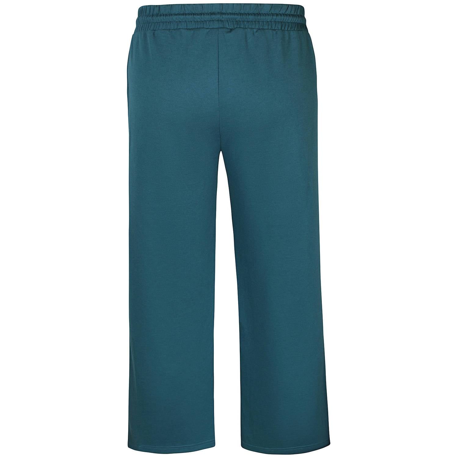 Zhenzi Plus Size straight leg broek petrol