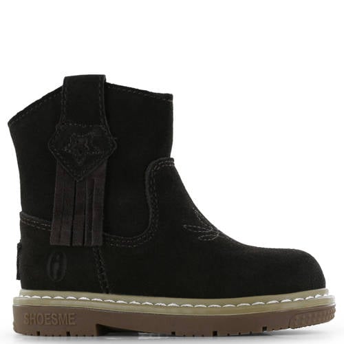 Shoesme suède enkelboots donkerbruin