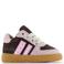 Shoesme suède sneakers - donkerbruin/roze