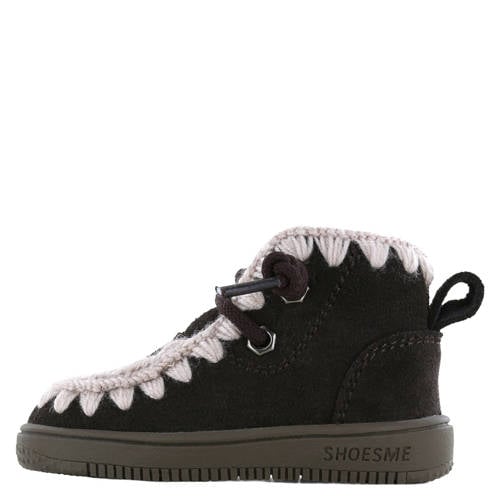Shoesme suède sneakers donkerbruin
