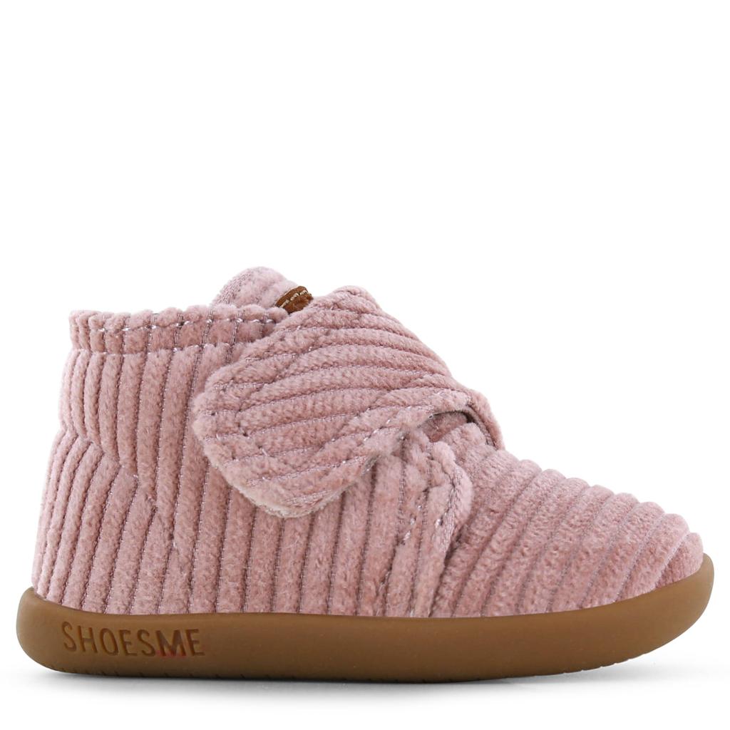 Oudroze jongens en meisjes Shoesme suède enkelboots - met klittenband