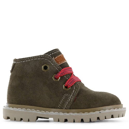 Shoesme suède enkelboots olijfgroen
