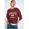 Mos Mosh sweater met tekst - donkerrood