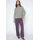 Mos Mosh slim fit regular waist casual broek - paars