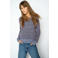 Mos Mosh gebreid gestreept vest met wol - blauw