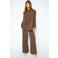 Mos Mosh wide leg broek met krijtstreep - bruin