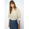 Mos Mosh gestreepte blouse - beige