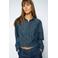 Mos Mosh blouse met linnen - donkerblauw