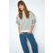 Mos Mosh sweater met borduursels - grijs