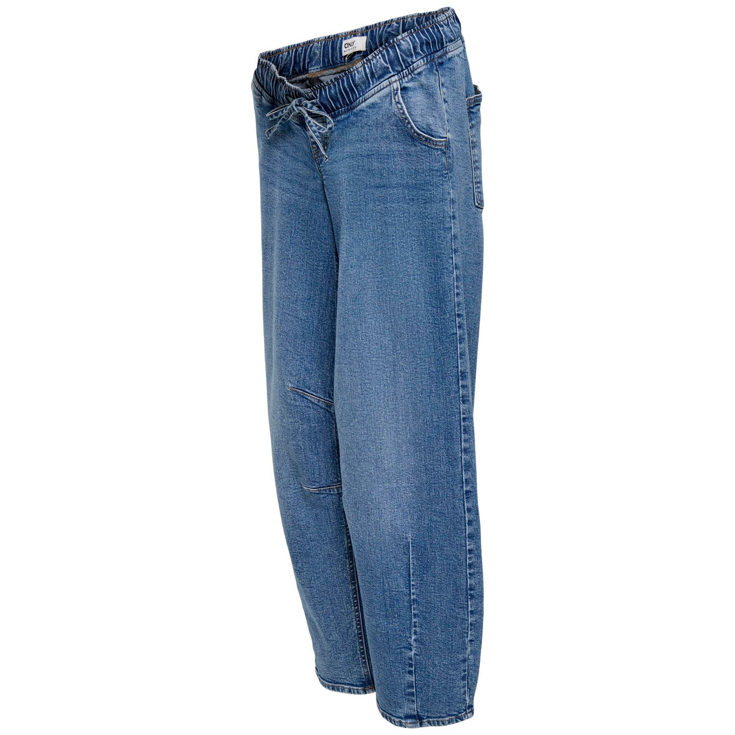 ONLY MATERNITY zwangerschaps low waist barrel jeans mediumblauw