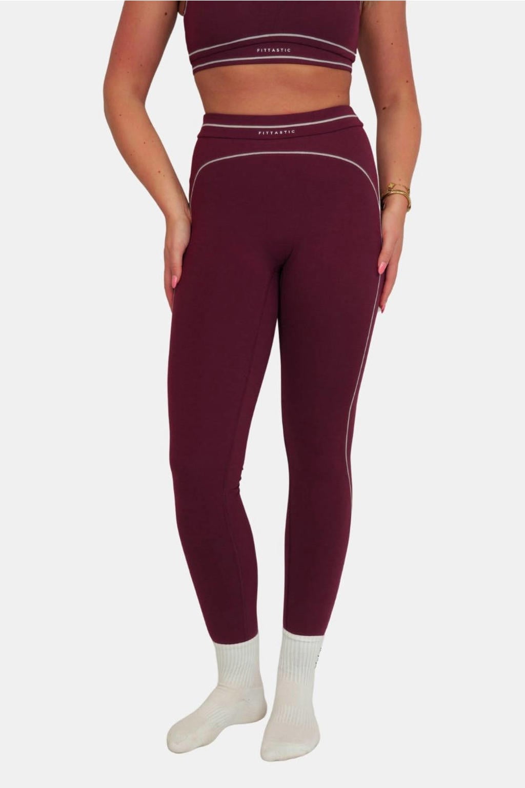 Fittastic Sportswear sportlegging - donkerrood