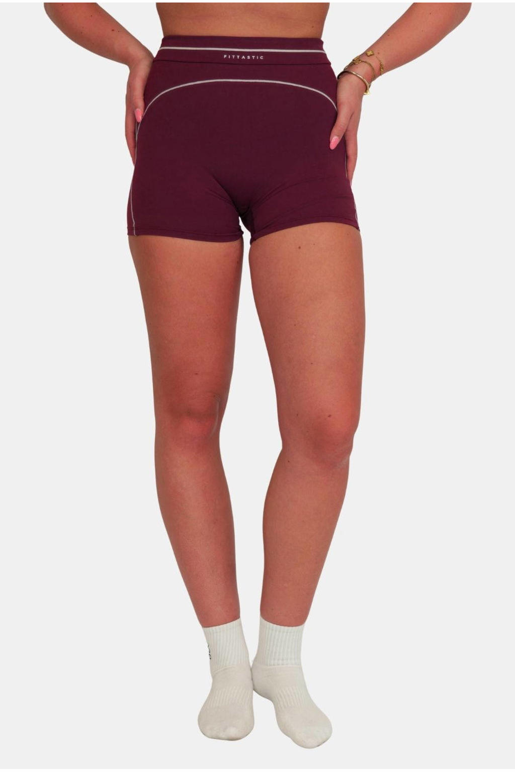 Fittastic Sportswear korte sportbroek - donkerrood