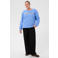 Kaffe Curve Plus Size sweater met tekst - blauw
