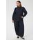 Kaffe Curve denim blouse Plus Size - donkerblauw