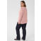 Kaffe Curve Plus Size gebreid vest met wol - lichtroze
