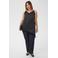 Kaffe Curve top Plus Size met stippen - zwart