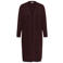 Kaffe Curve lange gebreide vest Plus Size met wol - donkerrood