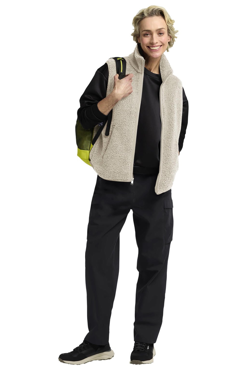 Jack Wolfskin teddy bodywarmer - ecru