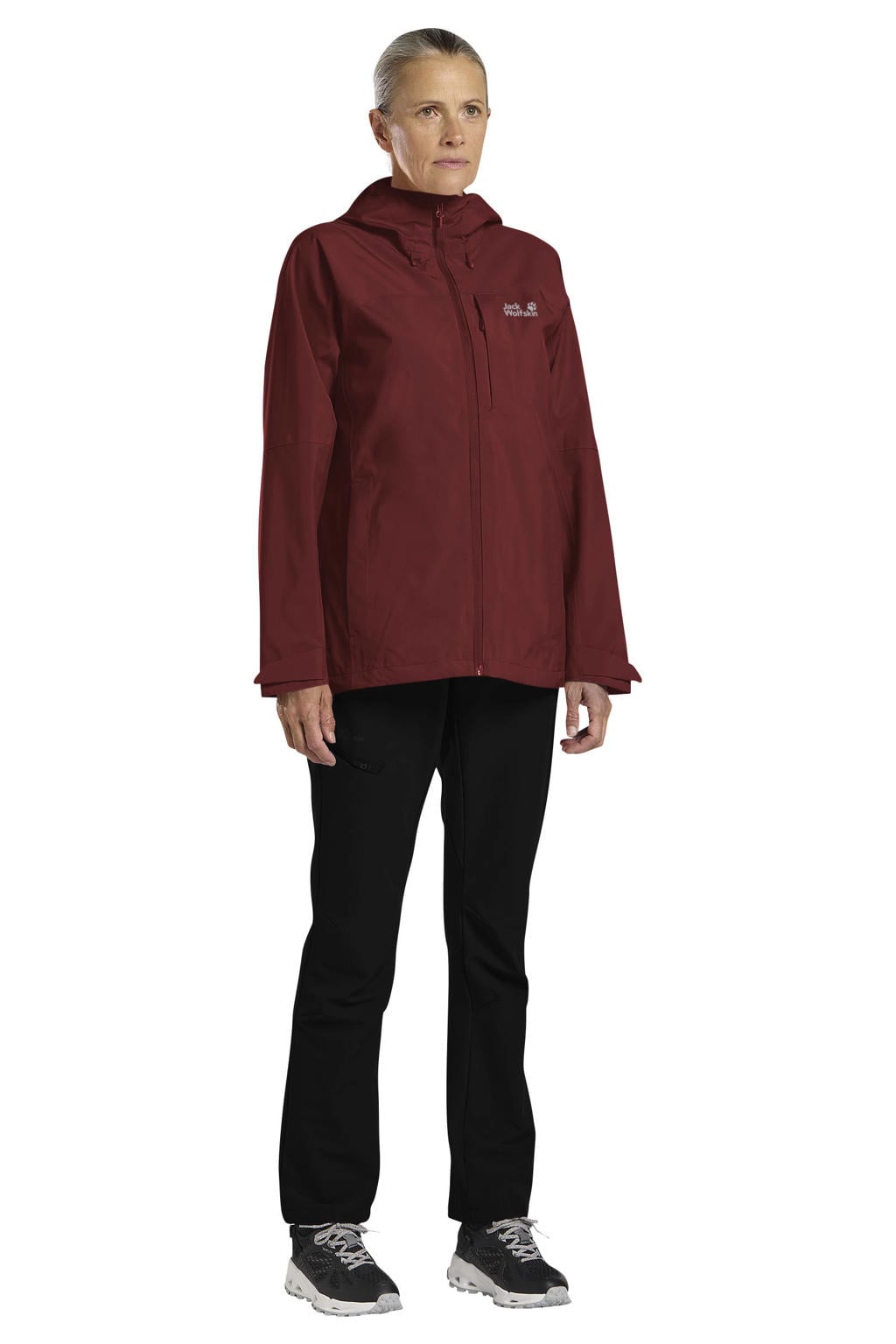 Jack Wolfskin outdoorjas - donkerrood