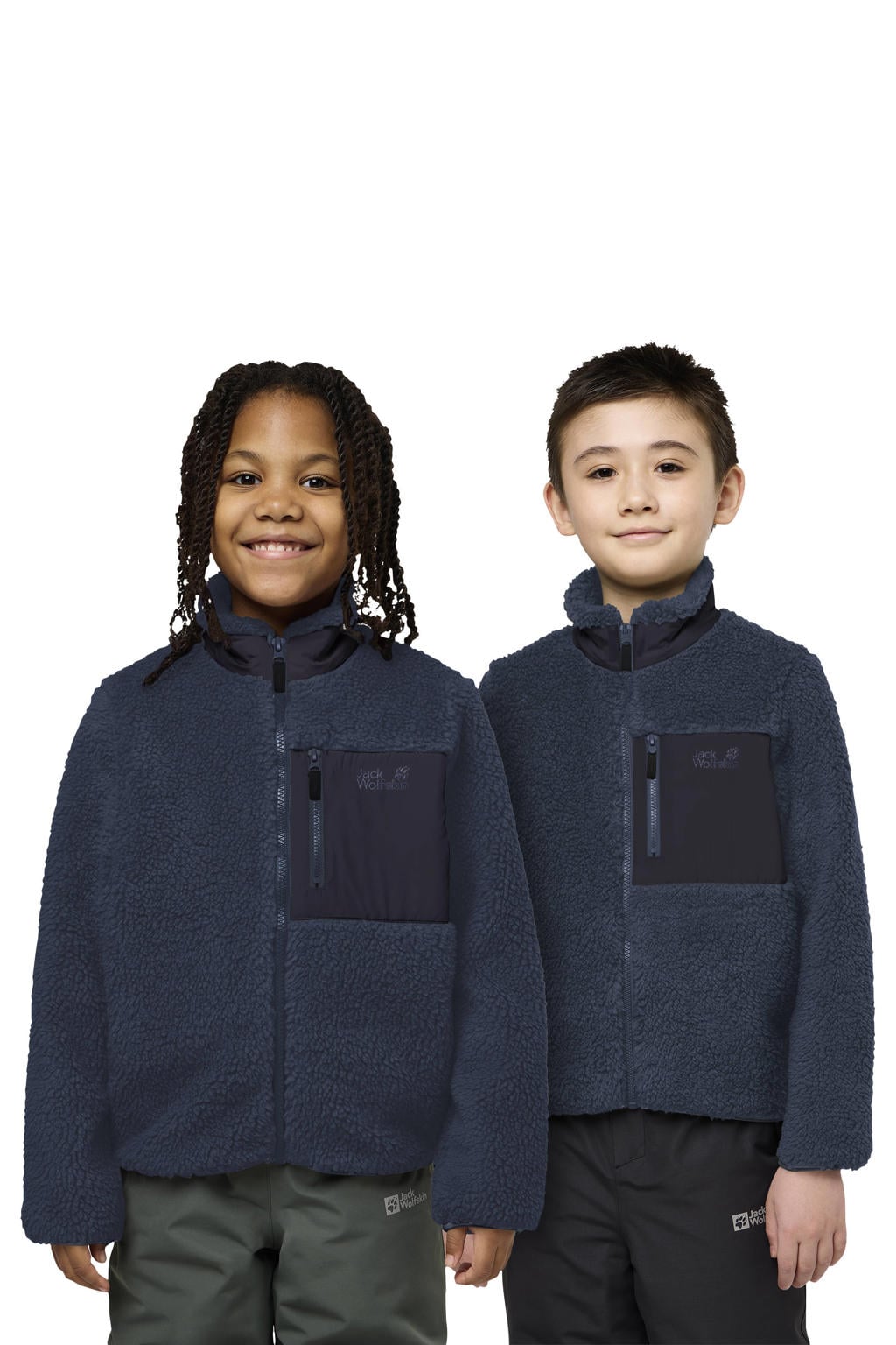 Jack Wolfskin teddy outdoor vest - donkerblauw