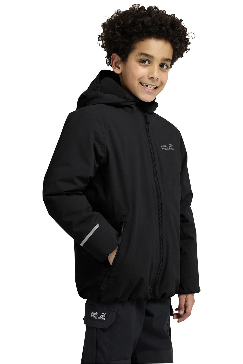 Jack Wolfskin winter outdoorjas - zwart