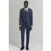 Mango Man viscose slim fit geruit colbert - middenblauw