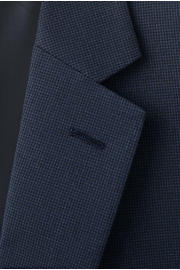 thumbnail: Mango Man viscose slim fit geruit colbert - middenblauw