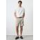 Mango Man slim fit denim short - lichtbeige