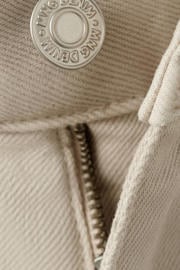 thumbnail: Mango Man slim fit denim short - lichtbeige