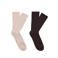 Mango Man sokken - set van 2 beige/bruin