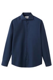 thumbnail: Mango Man slim fit overhemd - donkerblauw