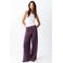 MANGO TEEN gestreepte pantalon - aubergine