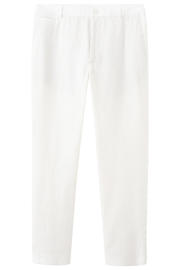 thumbnail: Mango Man slim fit chino met linnen - naturel/wit