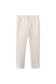 thumbnail: Mango Man linnen slim fit chino - lichtbeige