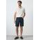 Mango Man slim fit denim short - marineblauw