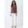 MANGO TEEN gestreepte overslagtop - aubergine