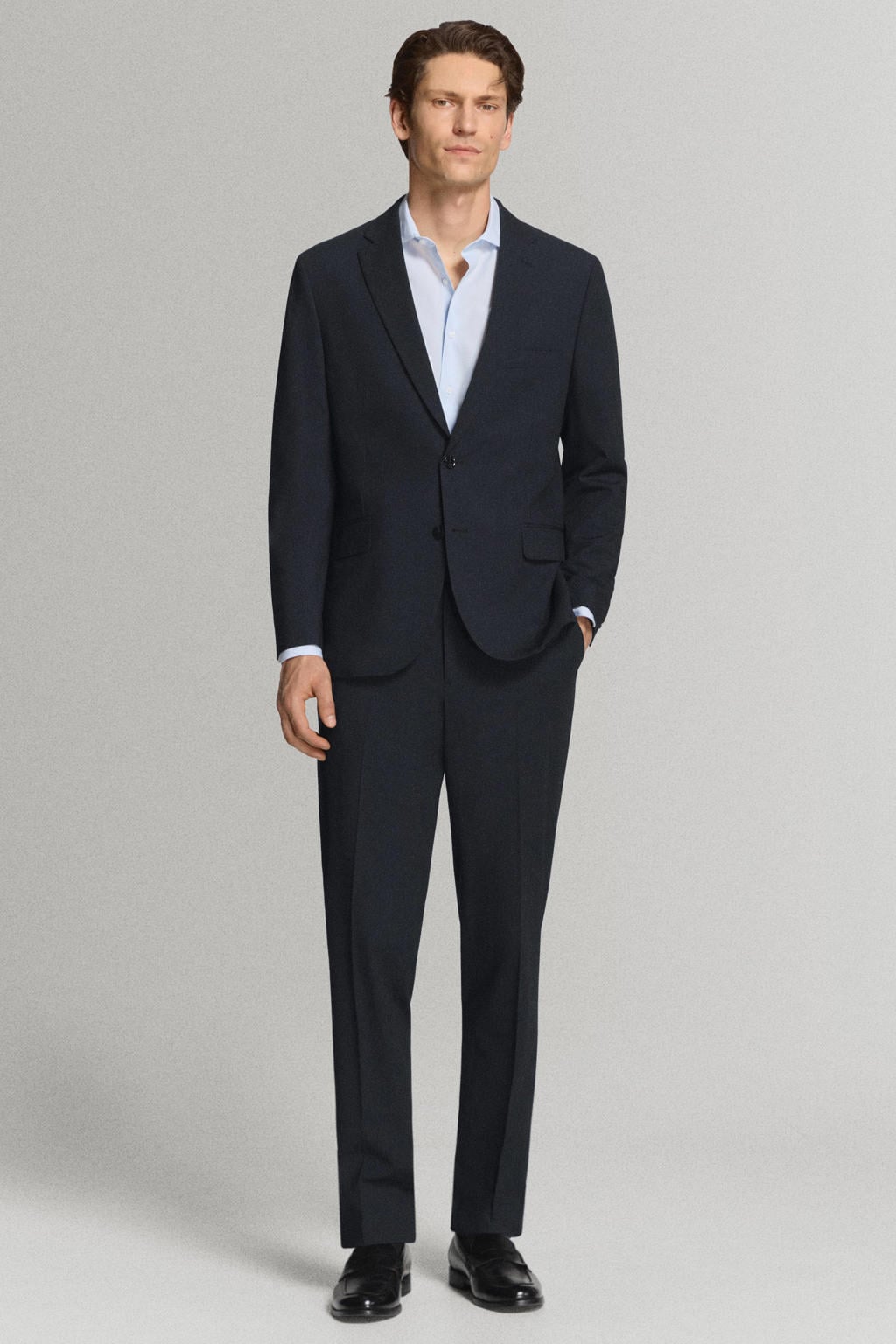 Mango Man regular fit colbert - marine