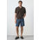 Mango Man straight leg denim short - blauw