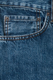 thumbnail: Mango Man straight leg denim short - blauw