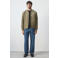 Mango Man imitatieleren jas - beige/kaki