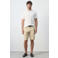 Mango Man slim fit chino short - lichtbeige
