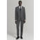 Mango Man slim fit pantalon met melée - grijs